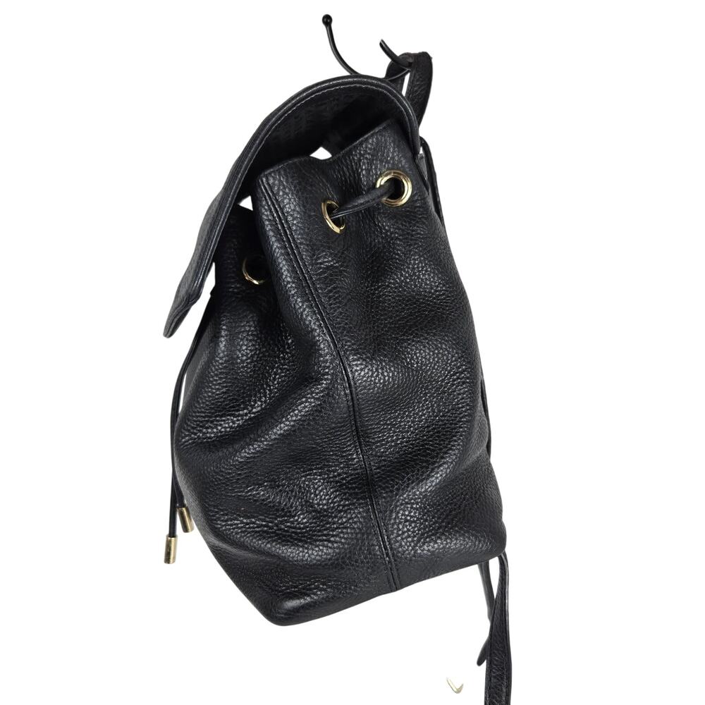 Kate Spade Black Mulberry Pebbled Leather Backpack #854 - Picture 3 of 13